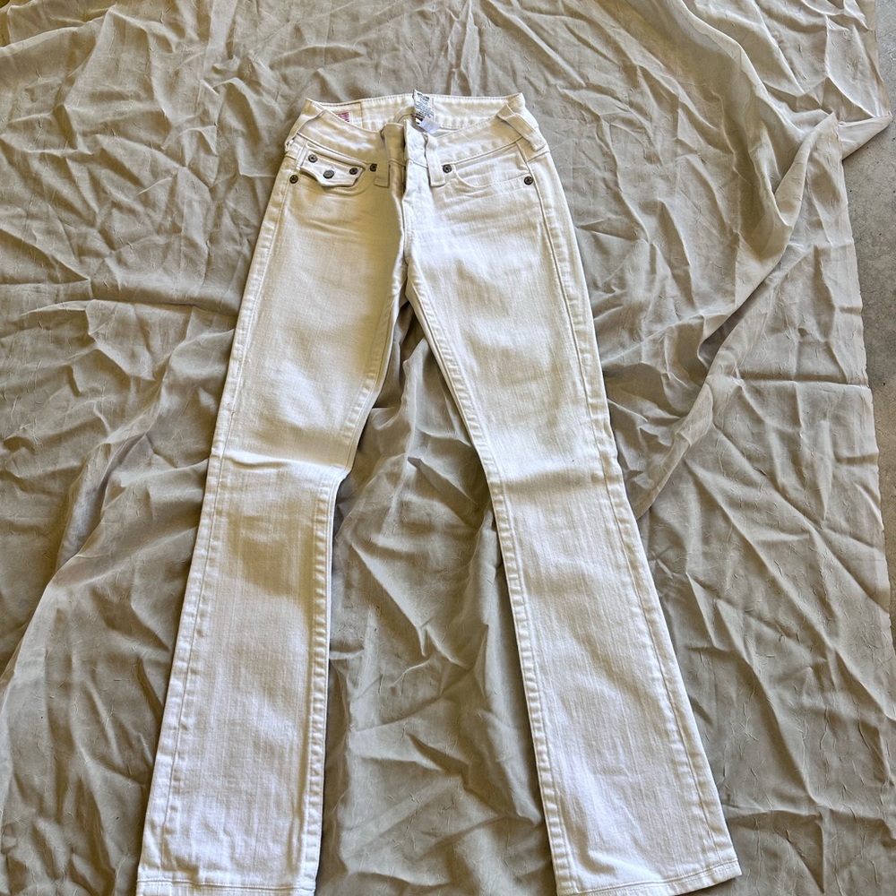 True Religion Women's Boot Cut Jeans in White
